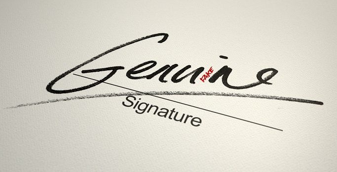 penalty for forging a signature on a check